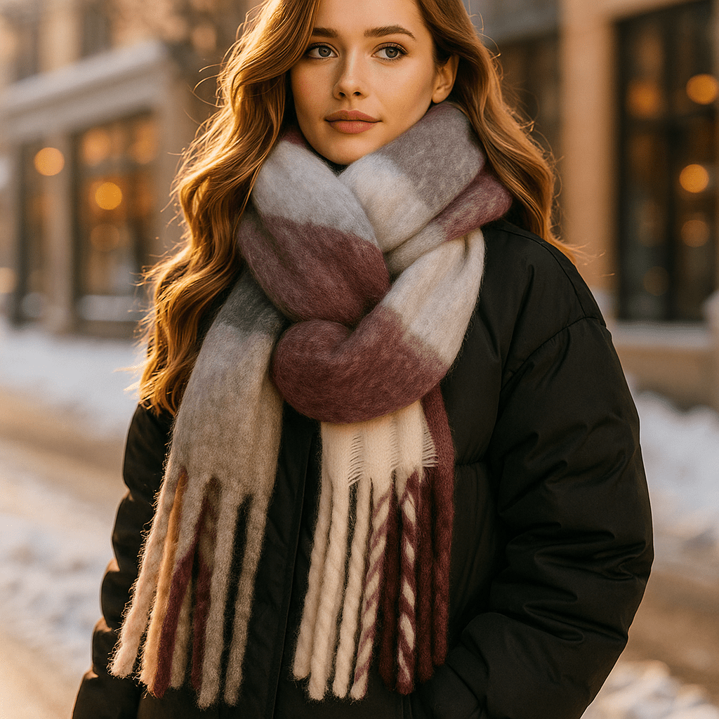 Scarvello – Paksu ja Värikäs Villahuivi - EmiyoSuomi - Huivit