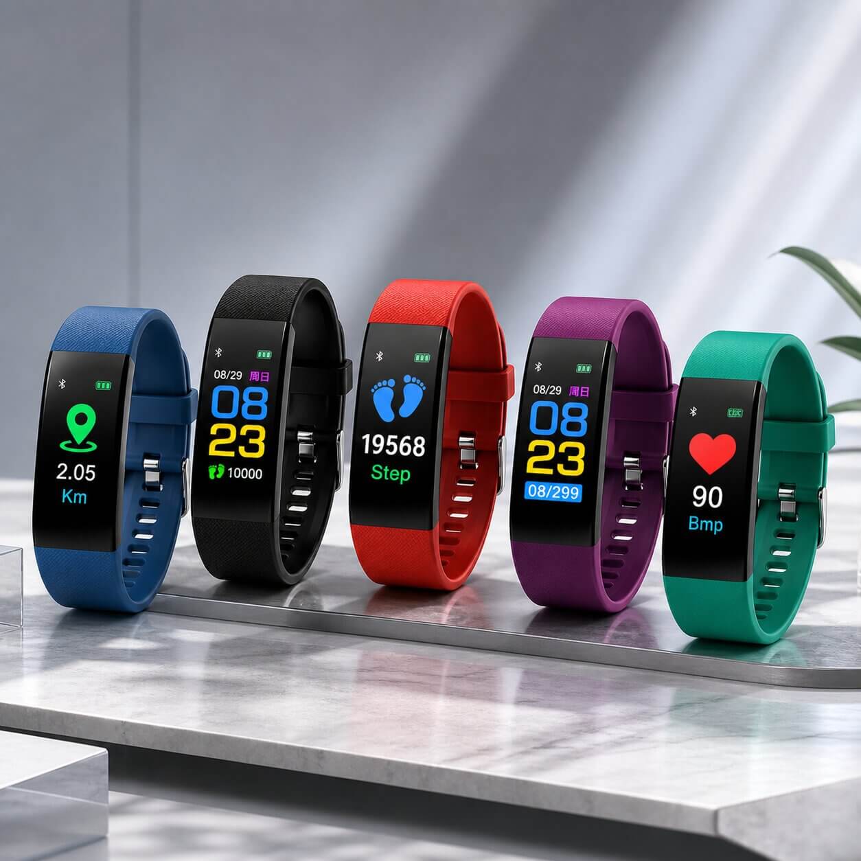 Smartwatch senioureille terveystoiminnoilla | Fitness Tracker Watch suurella näytöllä | HerzWacht