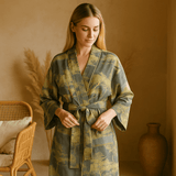 SereniLuxe – Ylellinen Puuvillainen Kylpytakki Ajattomalla Tyylillä - EmiyoSuomi - Kylpytakit