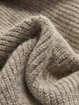 Naisten neule sweater mekko V-kaula-aukko midi pituus nappikiinnitys