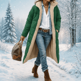 Stilla Käännettävä Pitkä Pufferitakki - Lämmin Hupparitakki - Tyylikäs & Toiminnallinen - EmiyoSuomi - Takki Nainen