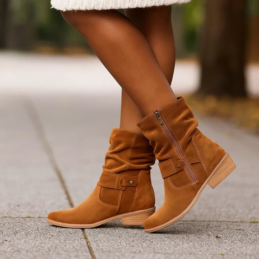 Stilla - Mukavat Korkealaatuiset Nappa Nahka Saappaat - Tyylikäs Kestävyys - EmiyoSuomi - Saappaat Nainen