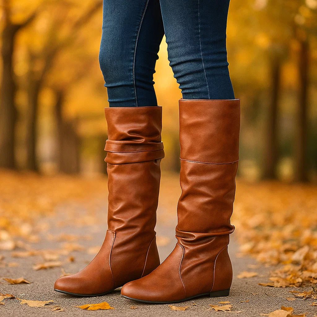 Stilla Saappaat Naisille - Matala Korko - Mukavuus & Tyyli - EmiyoSuomi - Saappaat Nainen