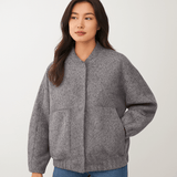 Sylvi - Yliulottuva bomber - takki - Napit - Mukava & Tyylikäs - EmiyoSuomi - Bomberjacket - Nainen