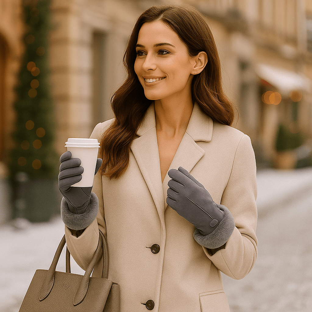 Talvihanskat Tekoturkiksella – Tyylikkyys & Lämpö - EmiyoSuomi - Lämmitettävät käsineet