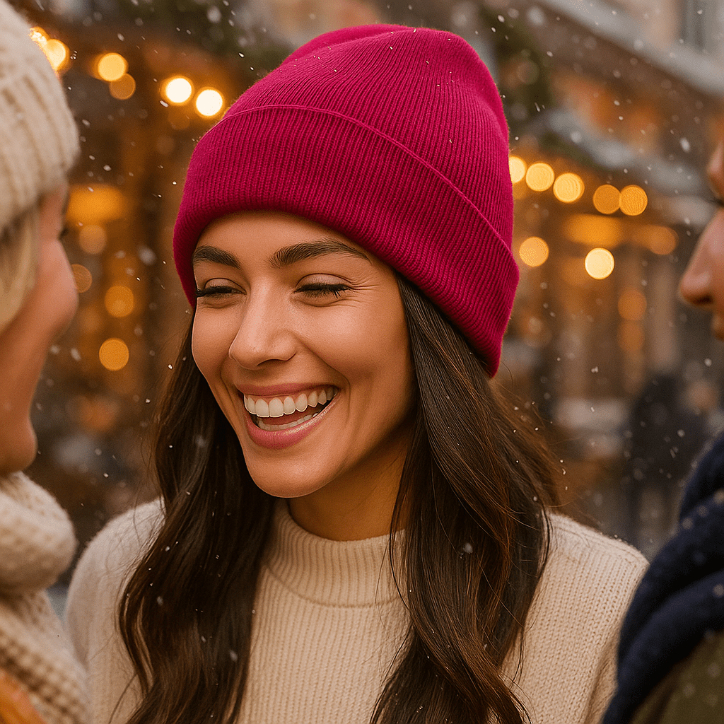 Talvilakki Noor satiinivuorella – Hiusten anti - frizz - EmiyoSuomi - Lämpimät pipot