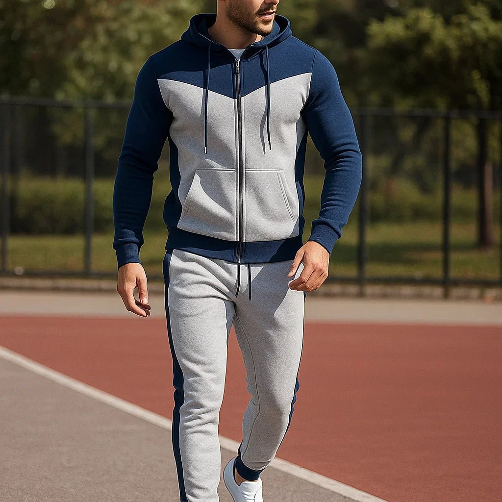 Trendikäs Mies Dres ProMotion - Urheilullinen Setti - Huppari Housut - EmiyoSuomi - Verkkapuku