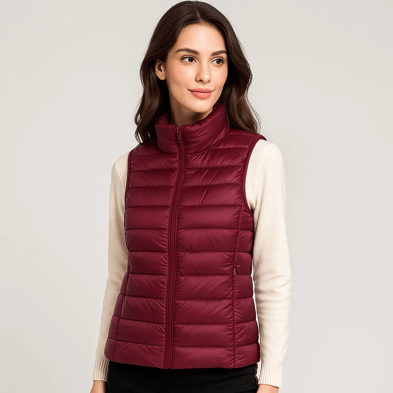 Ultrakevyt Steppet Vest - Mukava - Tuulenpitävä - Toiminnallinen - EmiyoSuomi - Naisten liivi