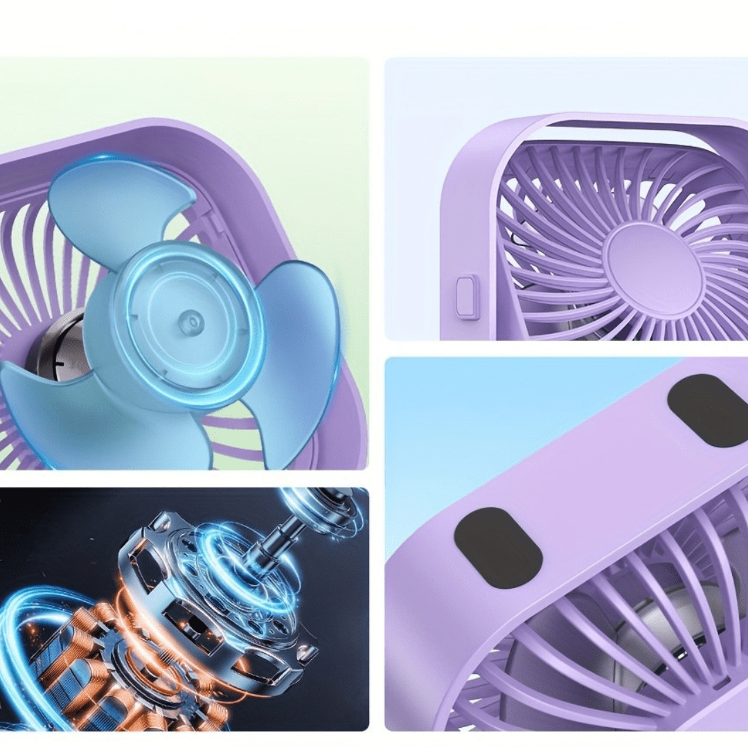 USB - pöytätuuletin kannettava hiljainen pöytätuuletin - EmiyoSuomi - jäähdytys