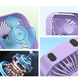 USB - pöytätuuletin kannettava hiljainen pöytätuuletin - EmiyoSuomi - jäähdytys