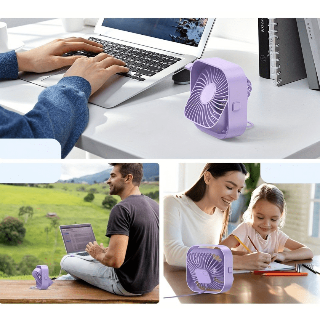 USB - pöytätuuletin kannettava hiljainen pöytätuuletin - EmiyoSuomi - jäähdytys