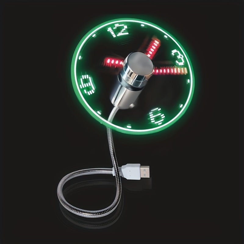 USB - pöytätuulettimen LED - kellonäyttö - EmiyoSuomi - jäähdytys