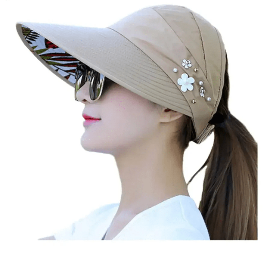 Valeria | Hengittävä, Kääntyvä Kesäaurinkohattu - EmiyoSuomi - Hatut