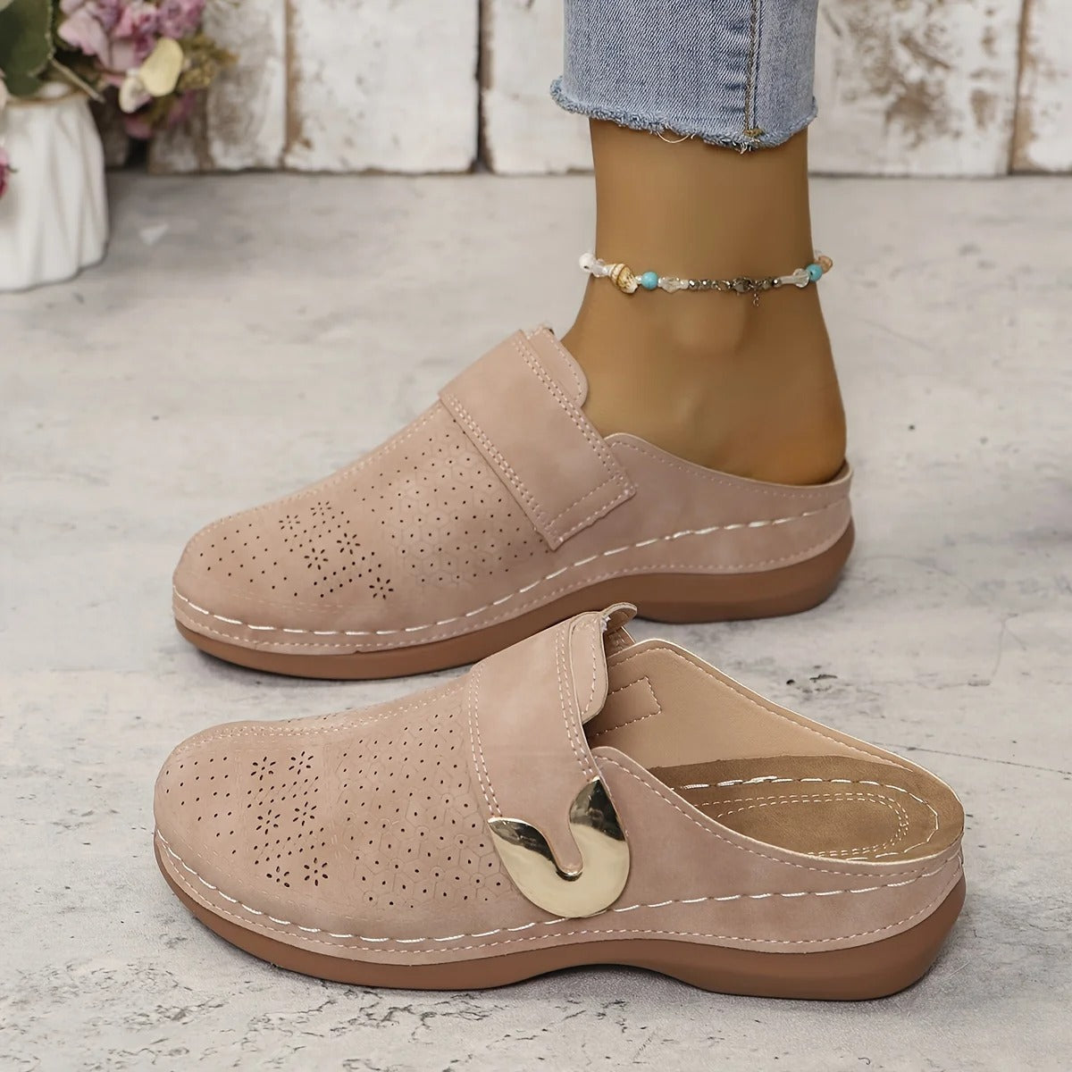 Naisten Kiilasandaalit | Slip-On Wedge Platform | Mukava