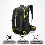 Vedenkestävä 40L Ulkoilureppu Retkeilyyn - EmiyoSuomi - Leirintäalue