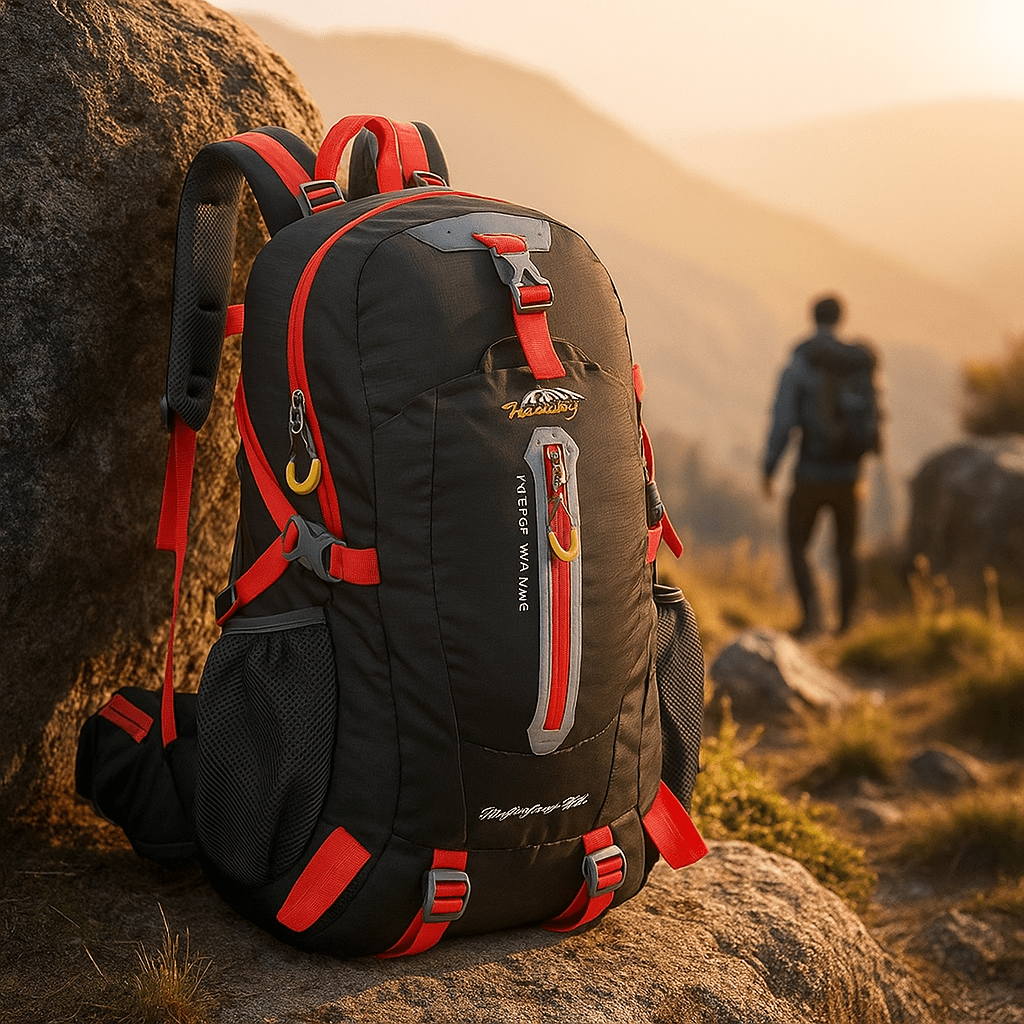 Vedenkestävä 40L Ulkoilureppu Retkeilyyn - EmiyoSuomi - Leirintäalue