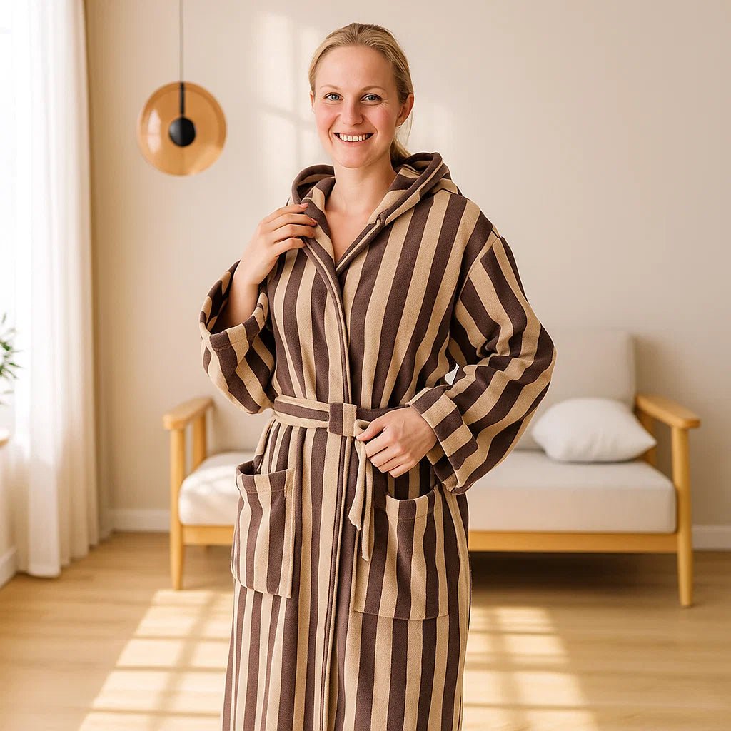 VeluLuxe – Silkkinen Kylpytakki Hotellityylillä Maksimaaliseen Rentoutumiseen - EmiyoSuomi - Kylpytakit