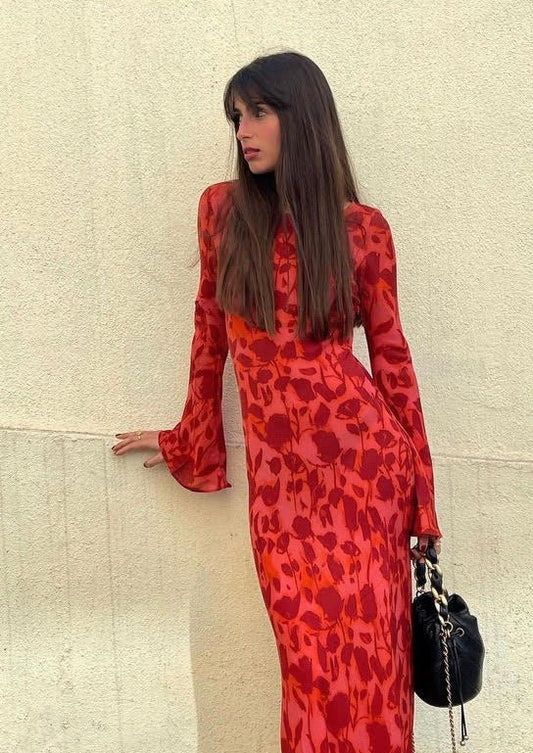 Mekko Kuvioitu - Eleganssia ja ainutlaatuista tyyliä-Mekot-EmiyoSuomi