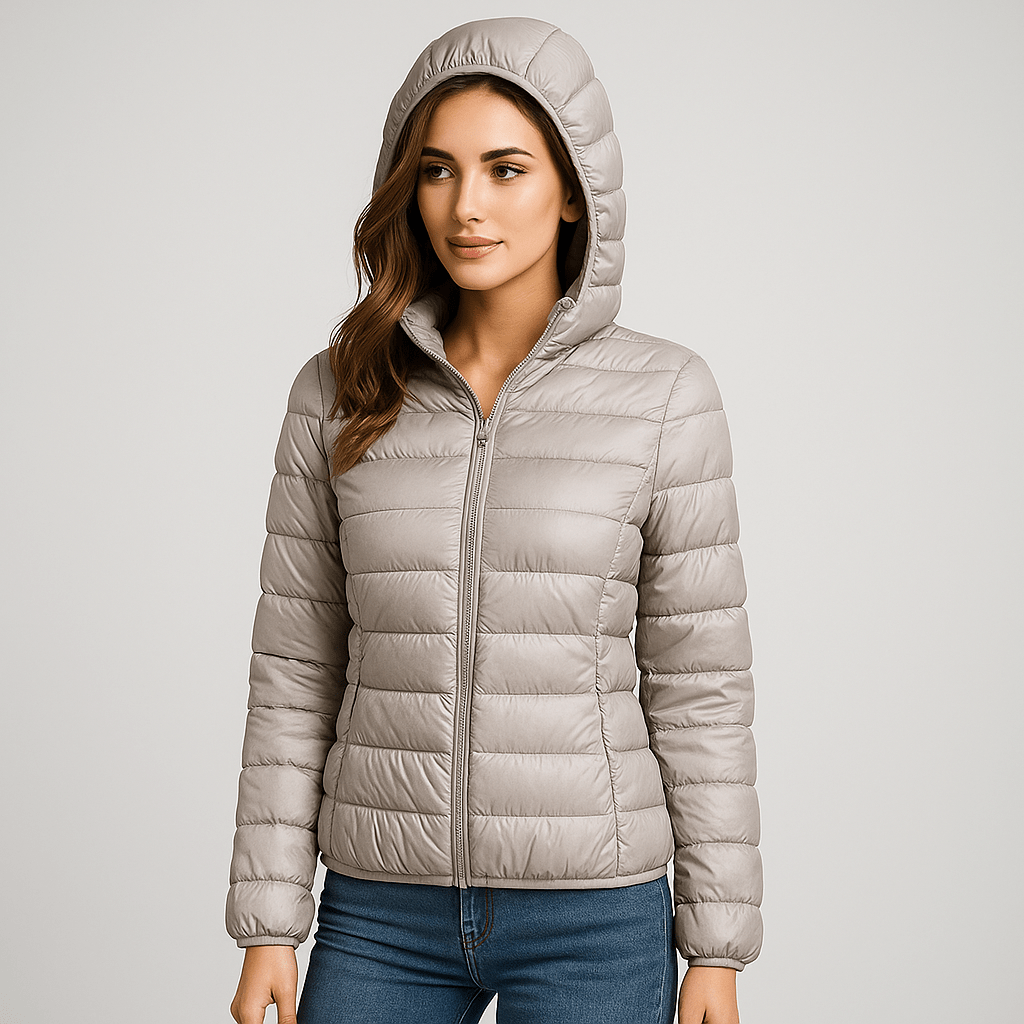 Vesi - ja tuulenpitävä takki - Eristeenä valkoiset hanhenhöyhenet - EmiyoSuomi - Naisten liivi