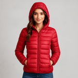 Vesi - ja tuulenpitävä takki - Eristeenä valkoiset hanhenhöyhenet - EmiyoSuomi - Naisten liivi