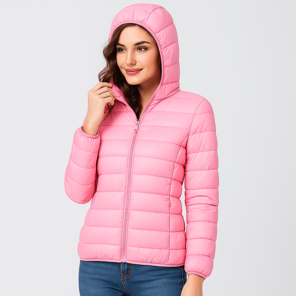 Vesi - ja tuulenpitävä takki - Eristeenä valkoiset hanhenhöyhenet - EmiyoSuomi - Naisten liivi