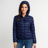 Vesi - ja tuulenpitävä takki - Eristeenä valkoiset hanhenhöyhenet - EmiyoSuomi - Naisten liivi