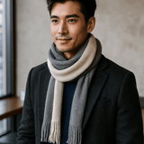 Villane Raidallinen Huivi – Pitkä, Lämmin ja Tyylikäs - EmiyoSuomi - Huivit