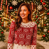 Vivano Naisten Joulupaita - Lumihiutale - Tyylikäs & Mukava - EmiyoSuomi - Joulupuserot