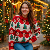 Vivano – Naisten Joulupaita – Poro – Kuusi – Joulu - EmiyoSuomi - Joulupuserot