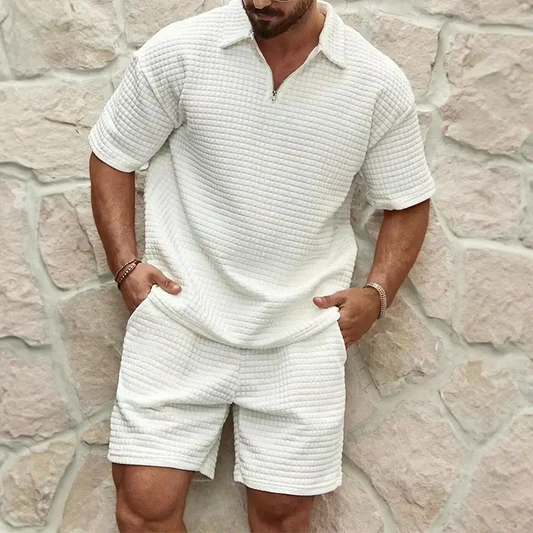 Leopold Polo-Shorts Set Miesten Muoti vivano-warszawa