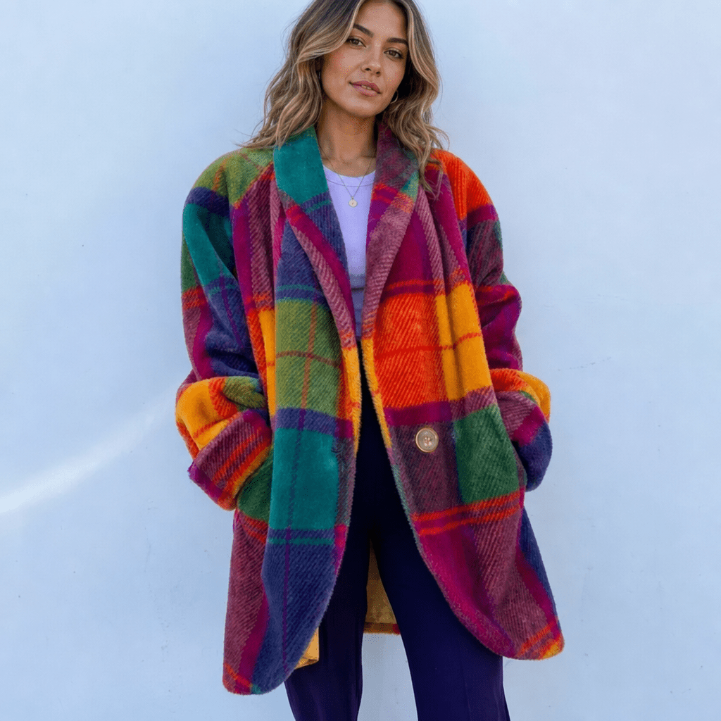 Naisten villatakit | Ruutu, Oversized | Talvi