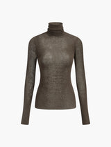 Naisten villasekoite turtleneck sweater poolokauluksella säännöllinen istuvuus
