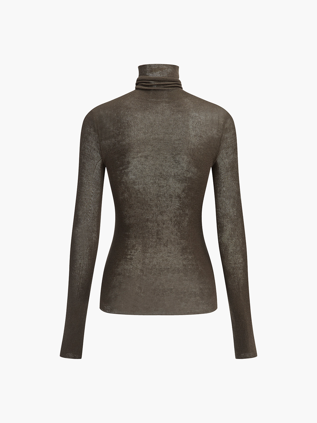 Naisten villasekoite turtleneck sweater poolokauluksella säännöllinen istuvuus