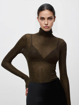 Naisten villasekoite turtleneck sweater poolokauluksella säännöllinen istuvuus