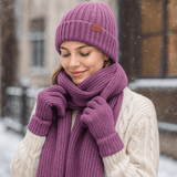 Yhdistelmä Talvimuodikas – Pipo, Huivi ja Lämpimät Hanskat - EmiyoSuomi - Lämpimät pipot