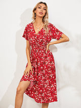 Euni | Rento kukkakuvioinen mekko-Clothing-EmiyoSuomi