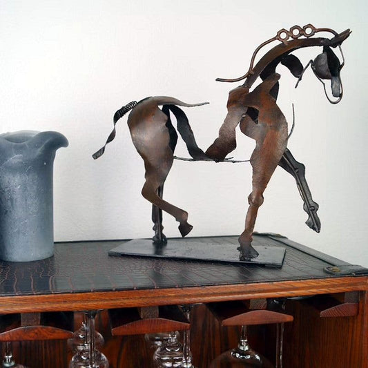 CRAFTY | KÄSINTEHTY HEVOSVEISTOS METALLISTA-Home Decor-EmiyoSuomi