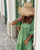 Mila™ | Vihreä pitkä mekko
