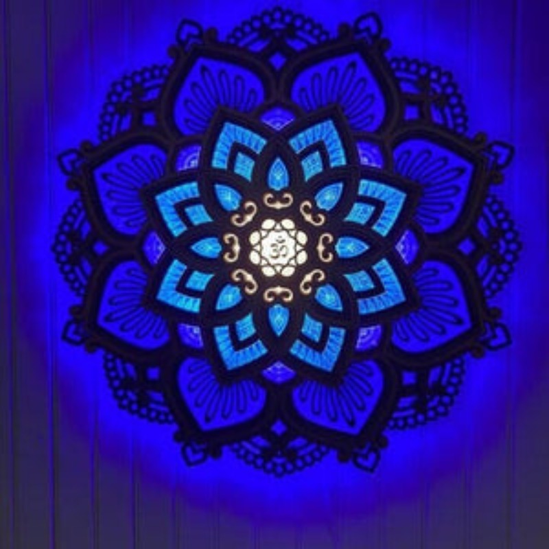 Mandala | Käsintehty seinävalaisin-EmiyoSuomi