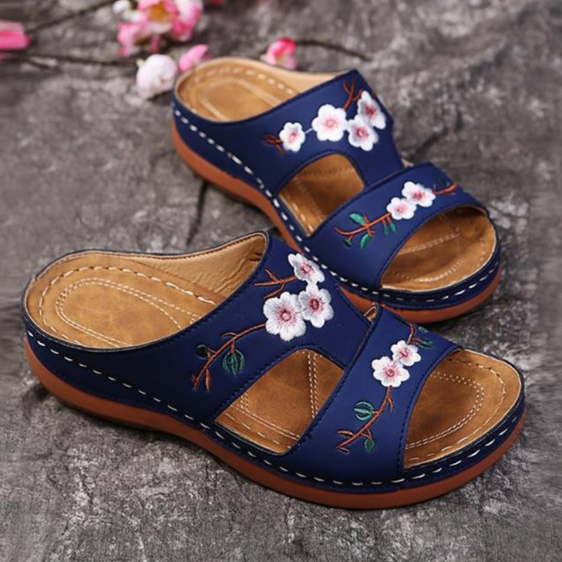 Rosalinda | Ortopediset ja tyylikkäät kukalliset tossut-Shoes-EmiyoSuomi