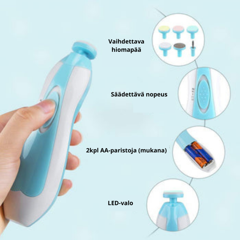 TinyHands™ | LED-vauvan kynsileikkuri