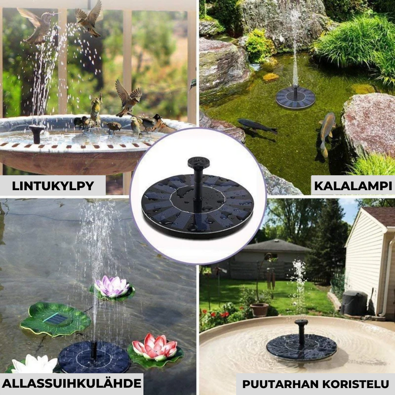 Emiyo™ Solar Fountain | Luo puutarhaan rentouttava ilmapiiri