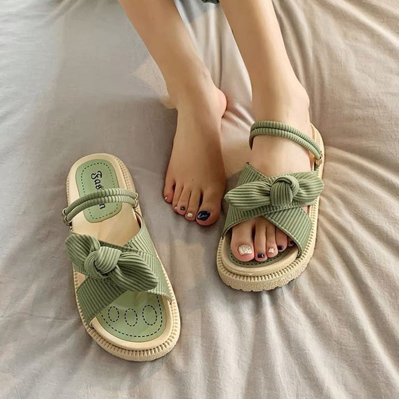 Joana™ | Tyylikkäät rusetti sandaalit