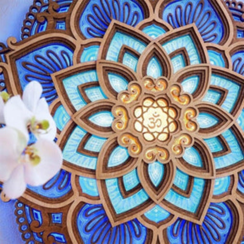 Mandala | Käsintehty seinävalaisin-EmiyoSuomi