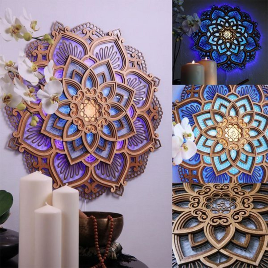 Mandala | Käsintehty seinävalaisin-EmiyoSuomi