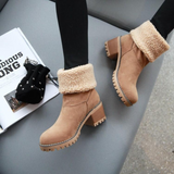 Caddio | Lämpimät mokkanahkaiset talvisaappaat-Shoes-EmiyoSuomi